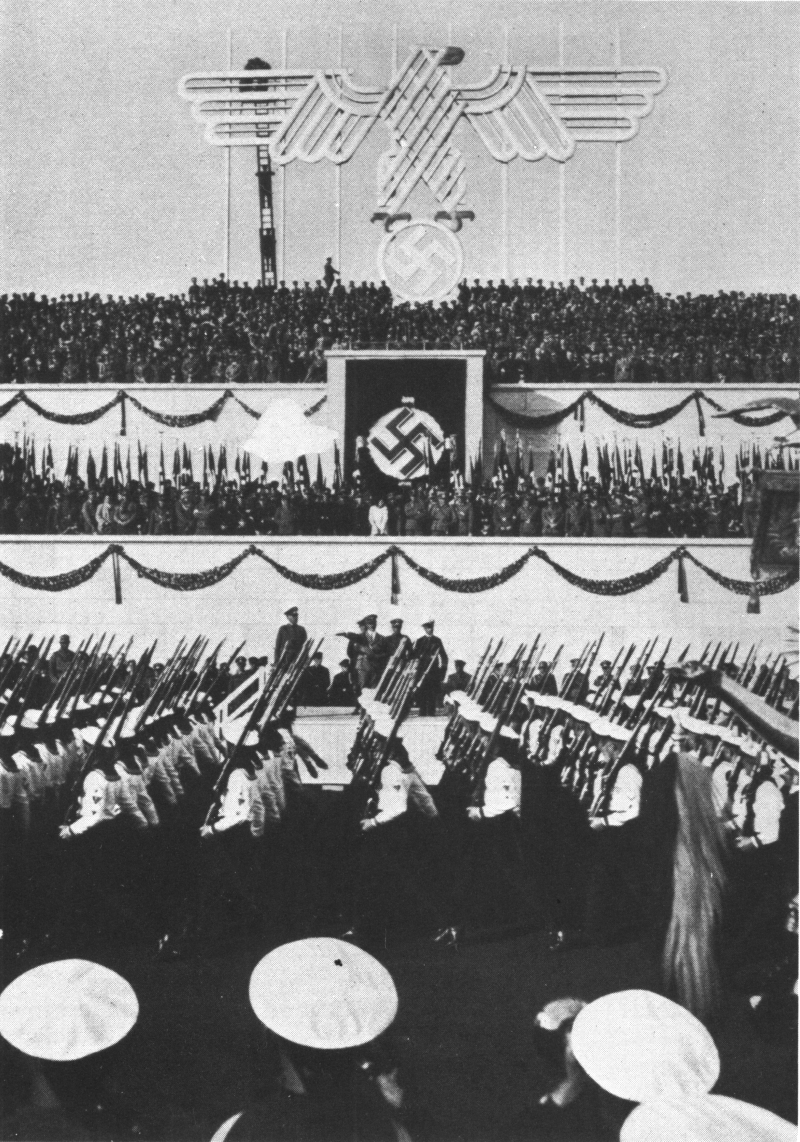 The Navy marching at the Reich's Party Day, Nuremberg, 1935
